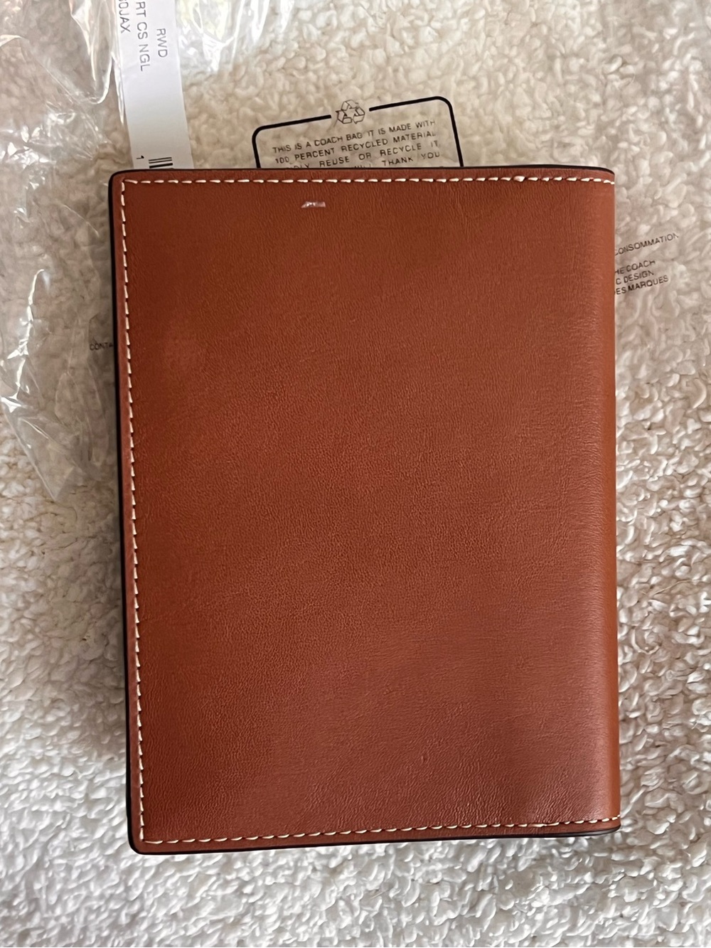 BRAND NEW IN ORIGINAL PACKAGING- Coach Brown Leather Passport Wallet - Picture 7 of 7